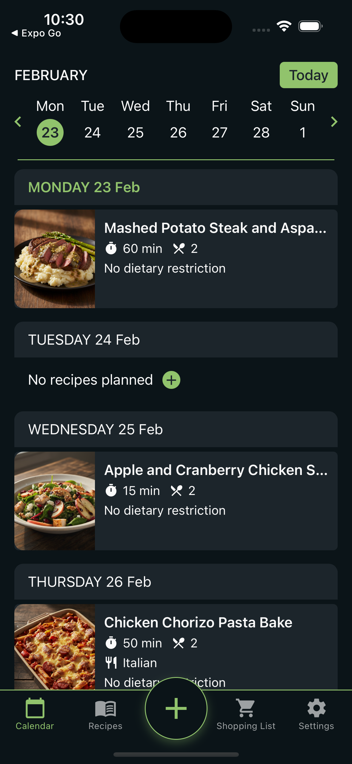 Kippo Meal Planner